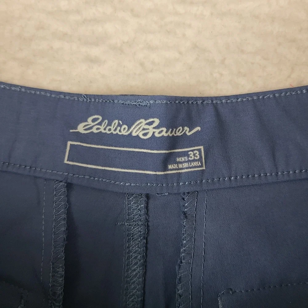 Eddie Bauer Shorts Mens 33‎ Blue Solid 10